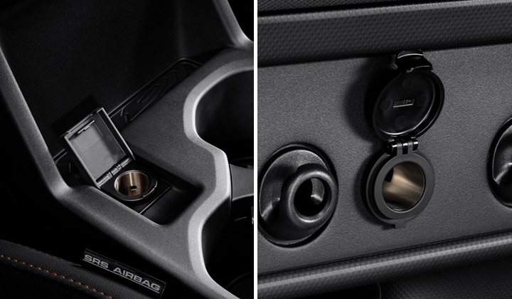 <sg-lang1>Two 12-volt Power Outlets</sg-lang1><sg-lang2></sg-lang2><sg-lang3></sg-lang3>